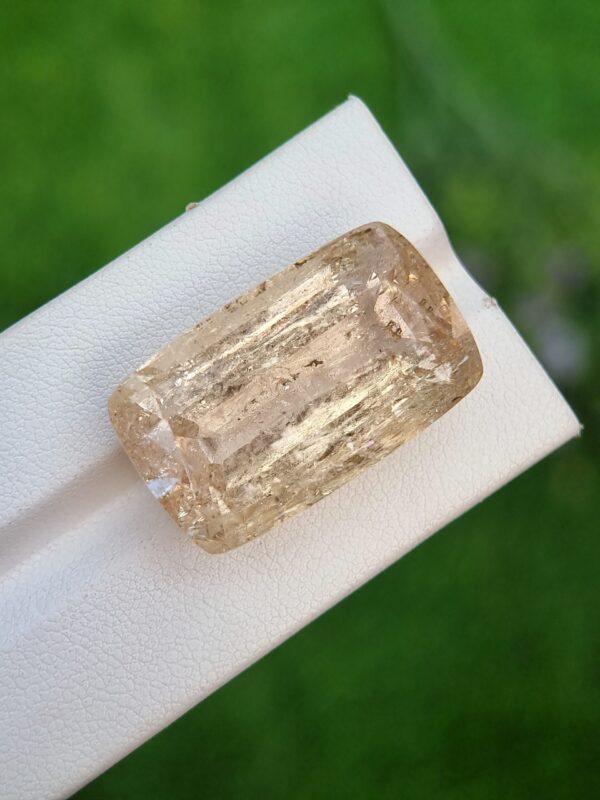 Natural Imperial Topaz (60.56 ct) - Yellow Cushion Cut from Katlang, Pakistan - Image 3
