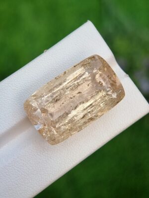 Natural Imperial Topaz (60.56 ct) - Yellow Cushion Cut from Katlang, Pakistan