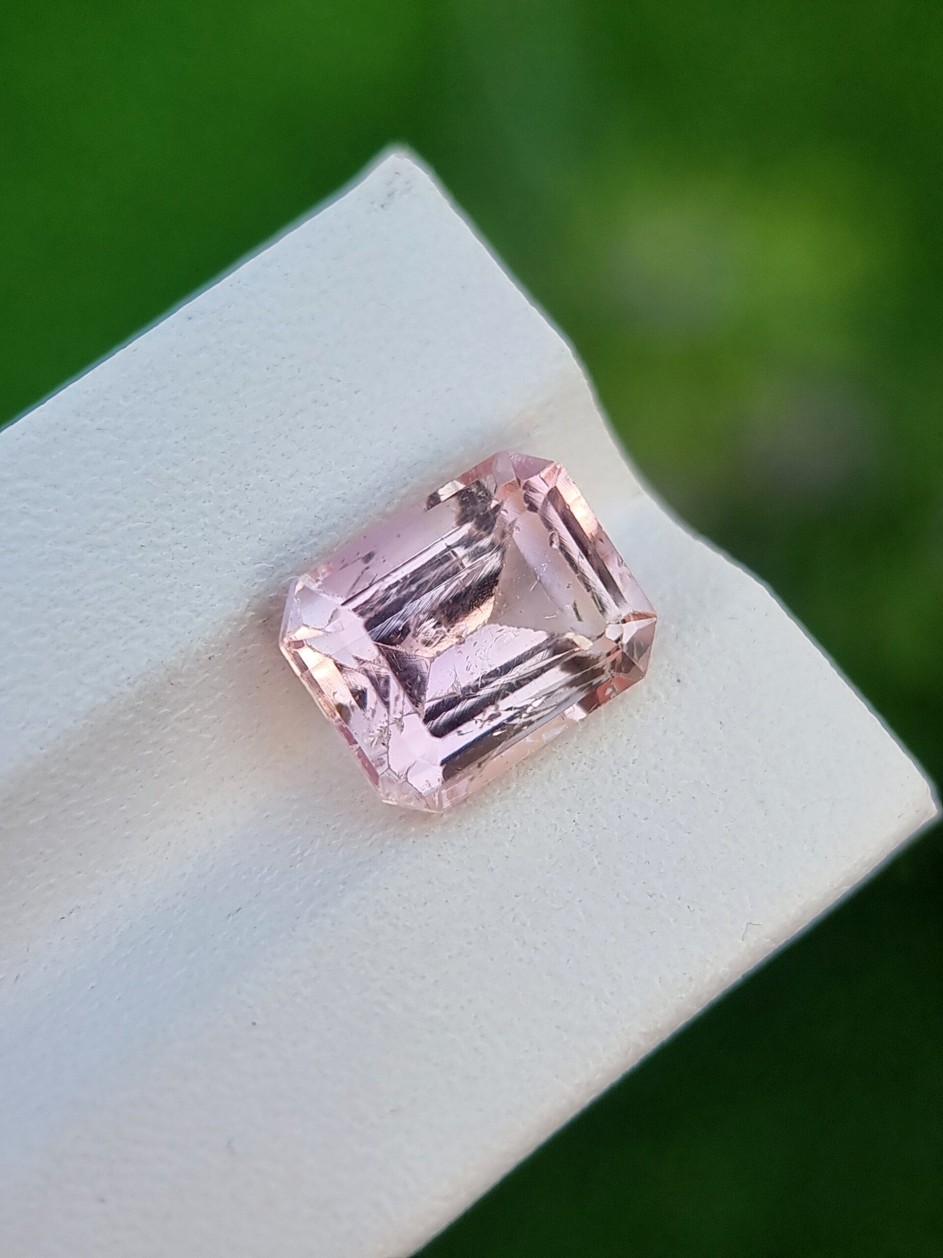 Natural Imperial Topaz 4.53 ct – Emerald Cut, Orangish Pink Gem from Katlang, Pakistan (Untreated)