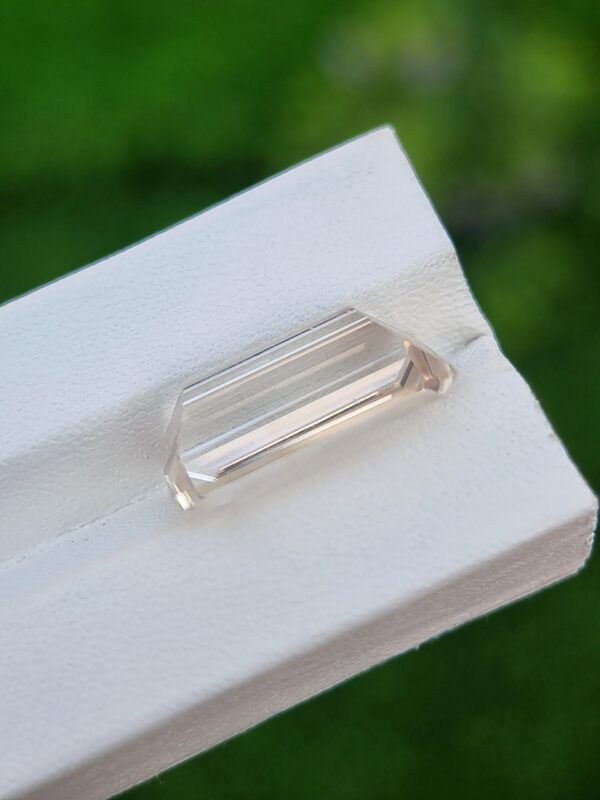 13.97 ct Natural Imperial Topaz – Rectangular Cut, Very Light Yellow Gemstone from Skardu, Pakistan - Image 3