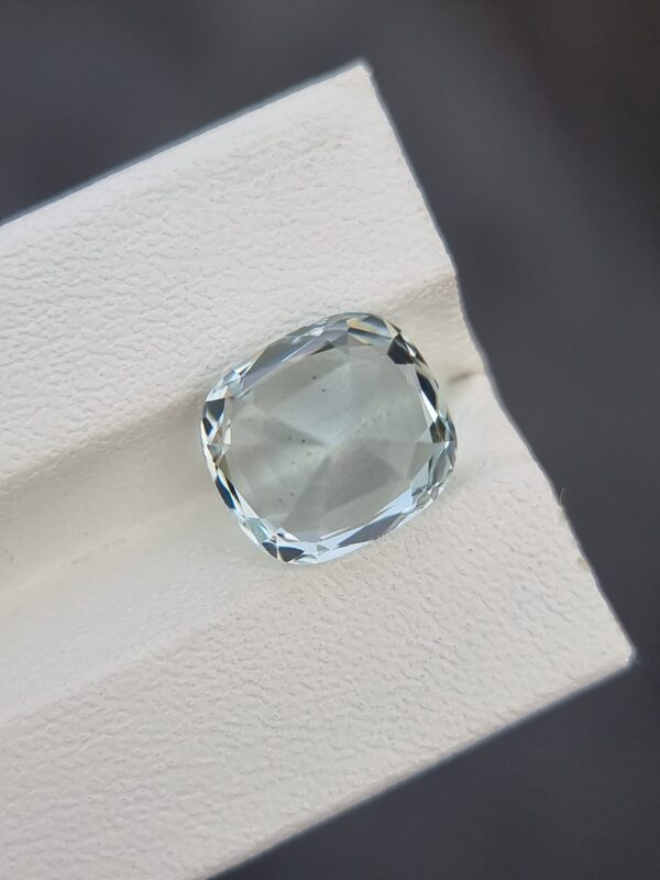 Natural Light Blue Aquamarine, 5.05 Carats Cushion Cut from Afghanistan (Untreated) - Image 4