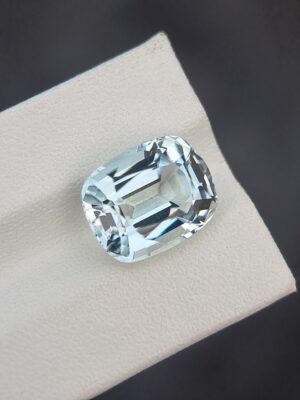 Natural Light Blue Aquamarine, 5.22 Carats Cushion Cut from Afghanistan (Untreated
