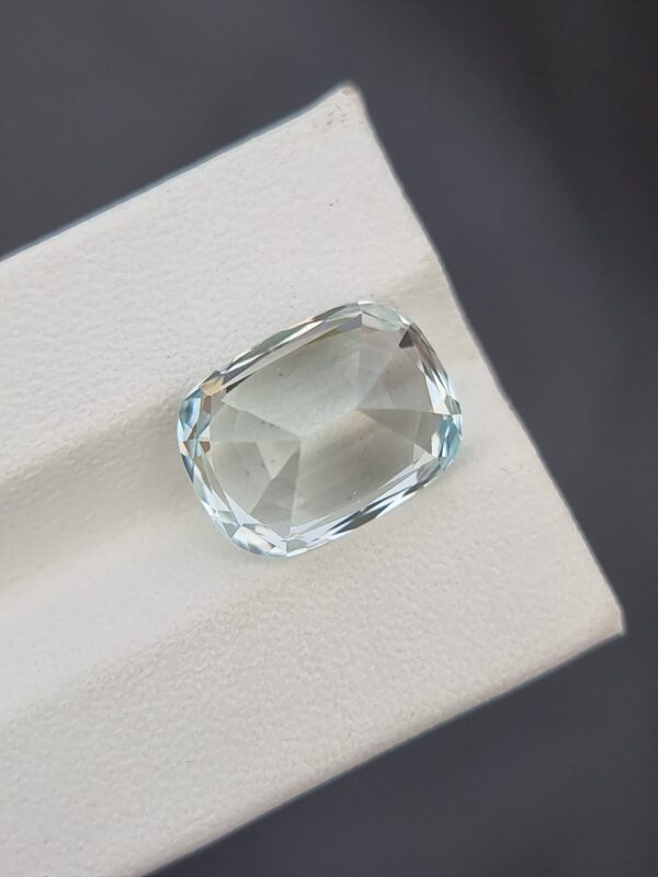 Natural Very Light Blue Aquamarine, 5.23 Carats Cushion Cut from Afghanistan (Untreated) - Image 4