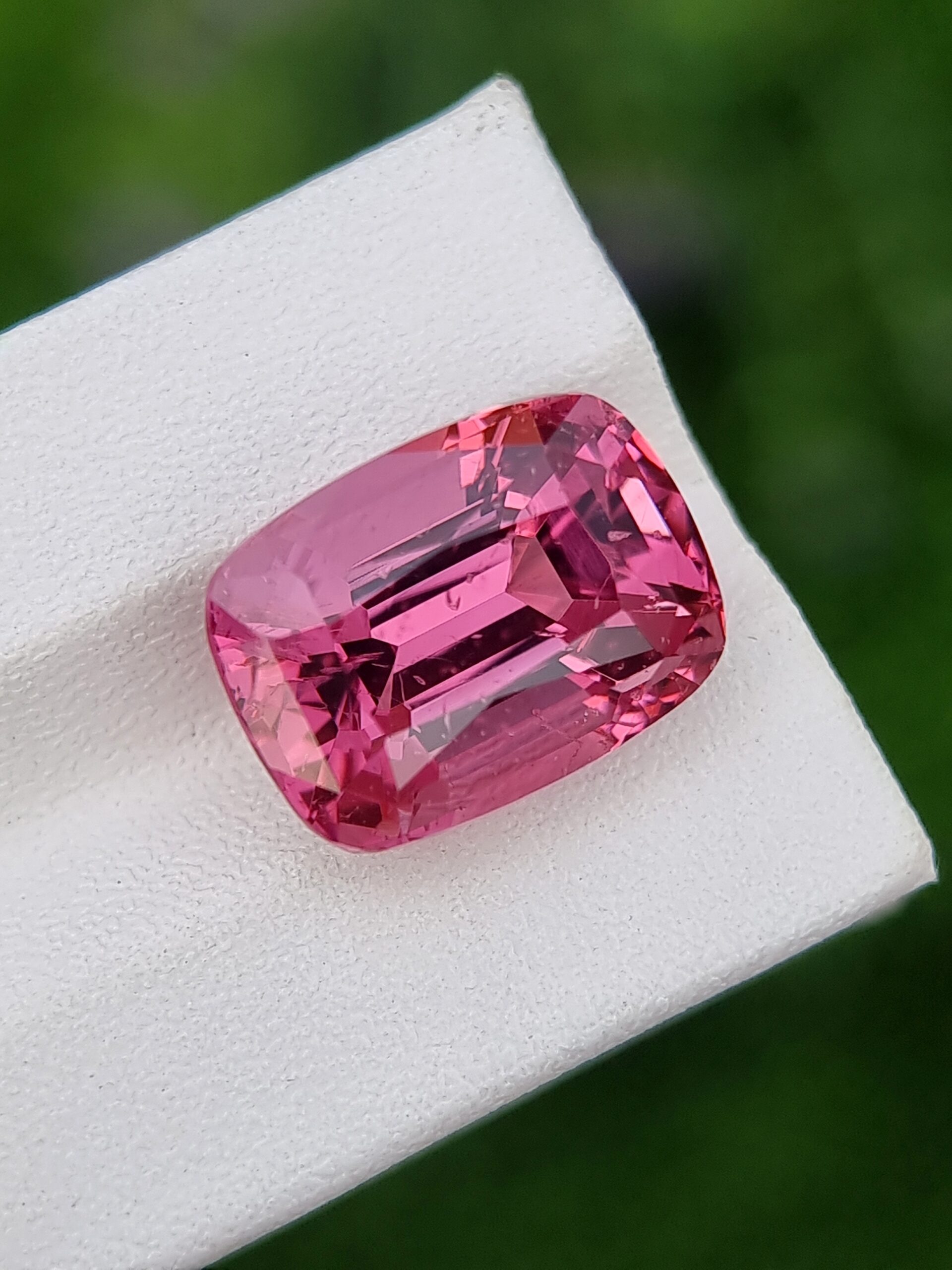 Natural Purplish Pink Spinel, 10.42 Carats Cushion Cut from Tajikistan (GIA Certified)