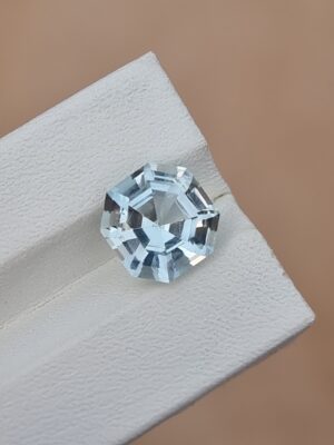 Natural Light Blue Aquamarine, 4.10 Carats Octagonal Cut from Afghanistan (Untreated)