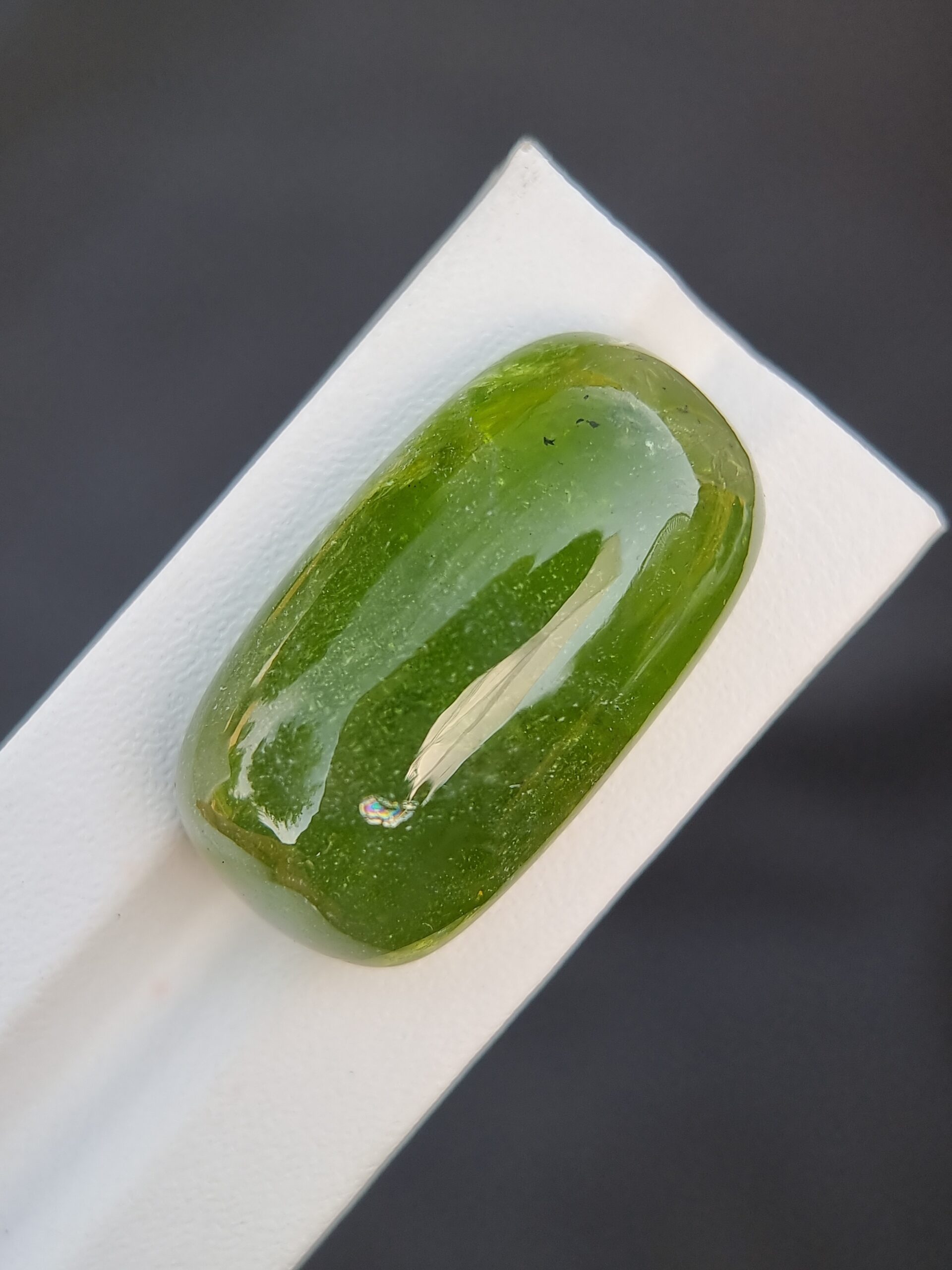 Magnificent 63.90 ct Natural Peridot Cabochon from Pakistan