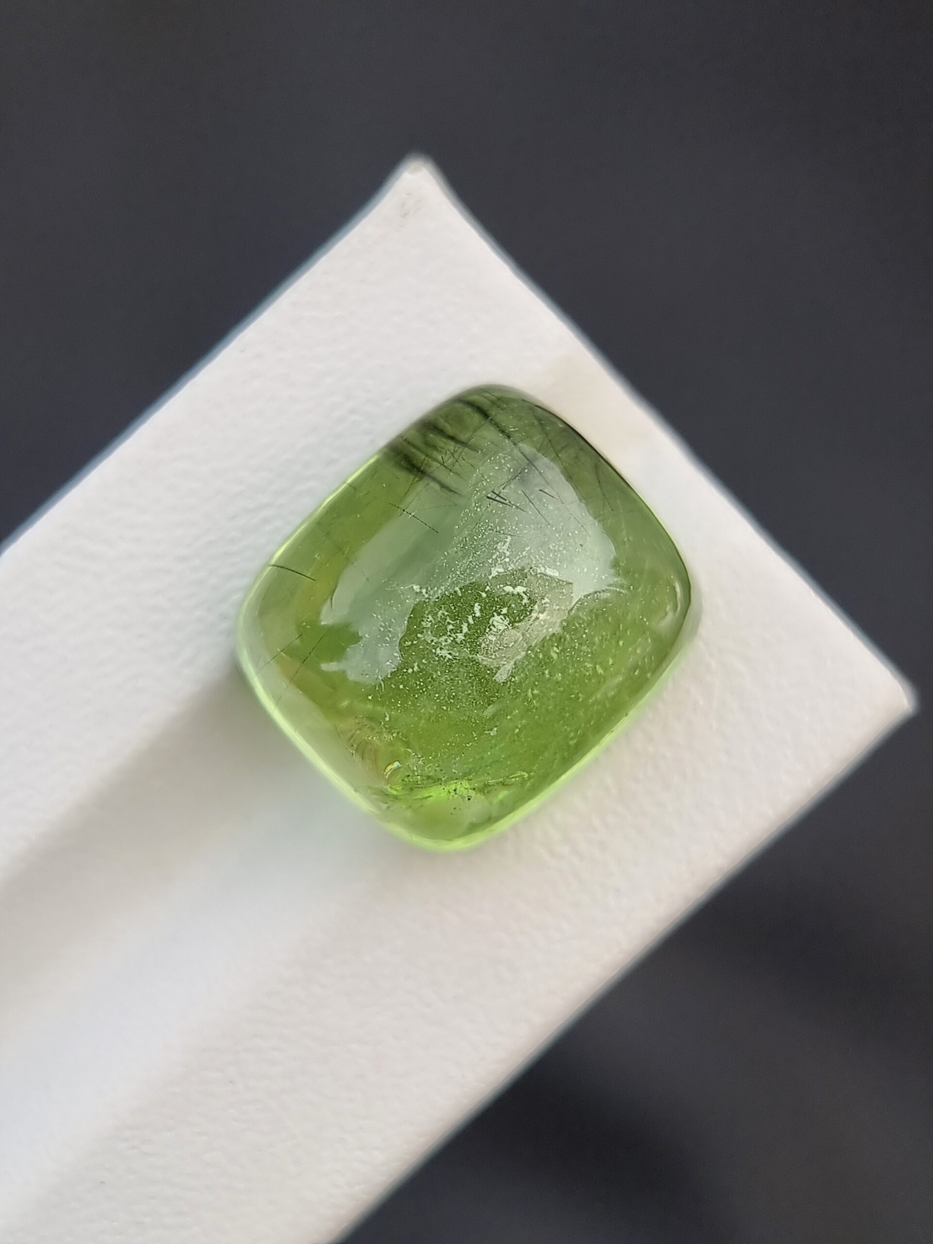 Golden Rutile Peridot: A Unique Gemstone - 17.56 ct