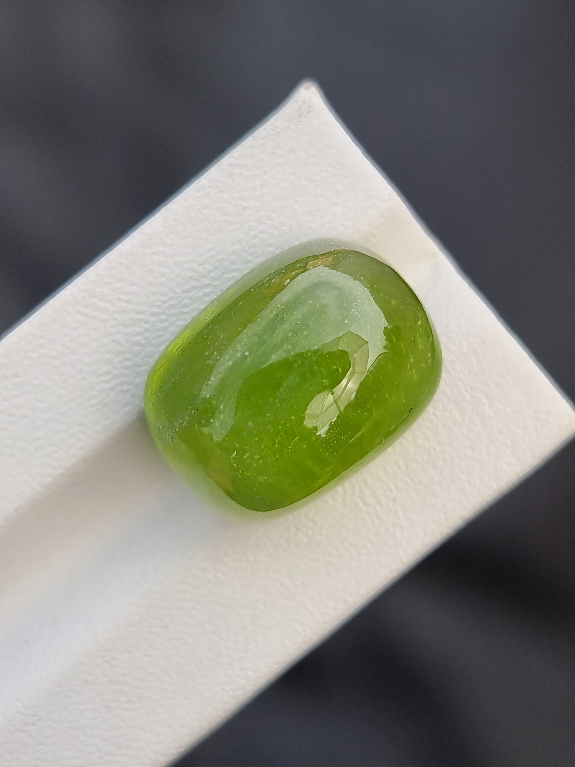 Golden Glow: 23.38 ct Natural Peridot Cabochon