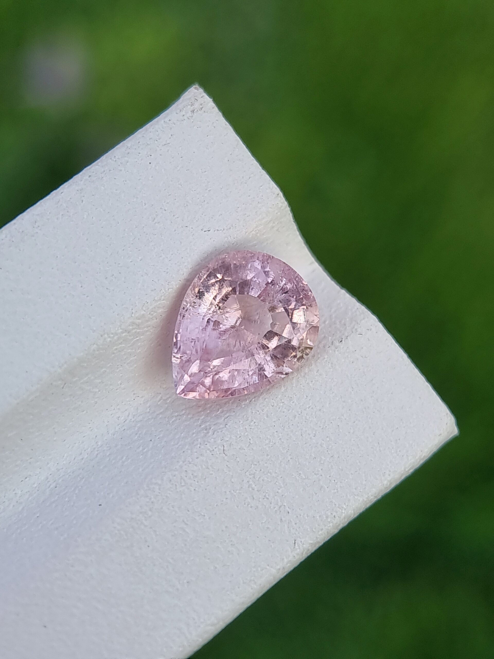 2.95 ct Natural Light Pink Imperial Topaz with Pear Cut – Untreated, Katlang, Pakistan