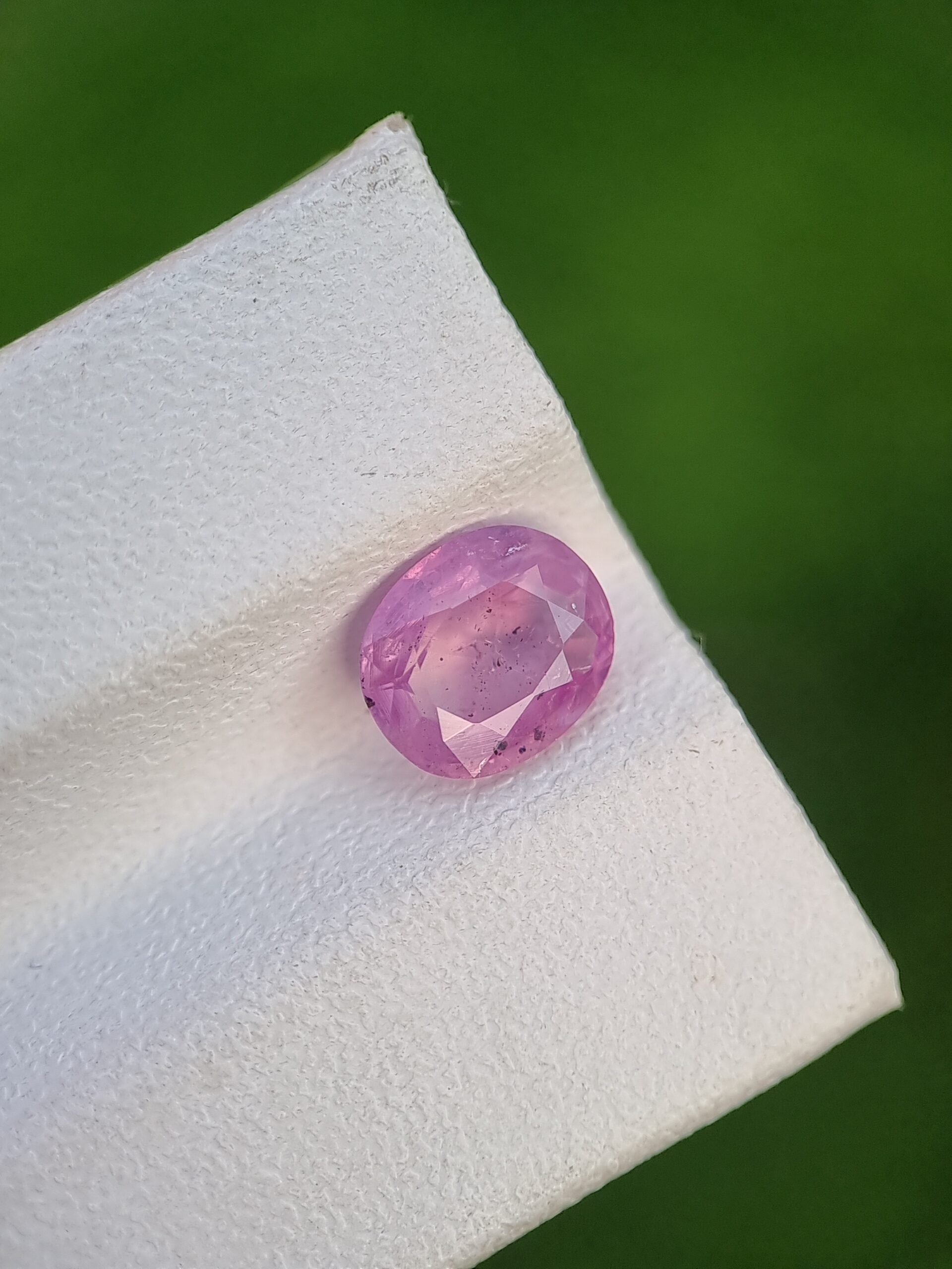Natural Oval Cut Sapphire 1.19 ct Slightly Purplish Pink from Badakhshan, Afghanistan