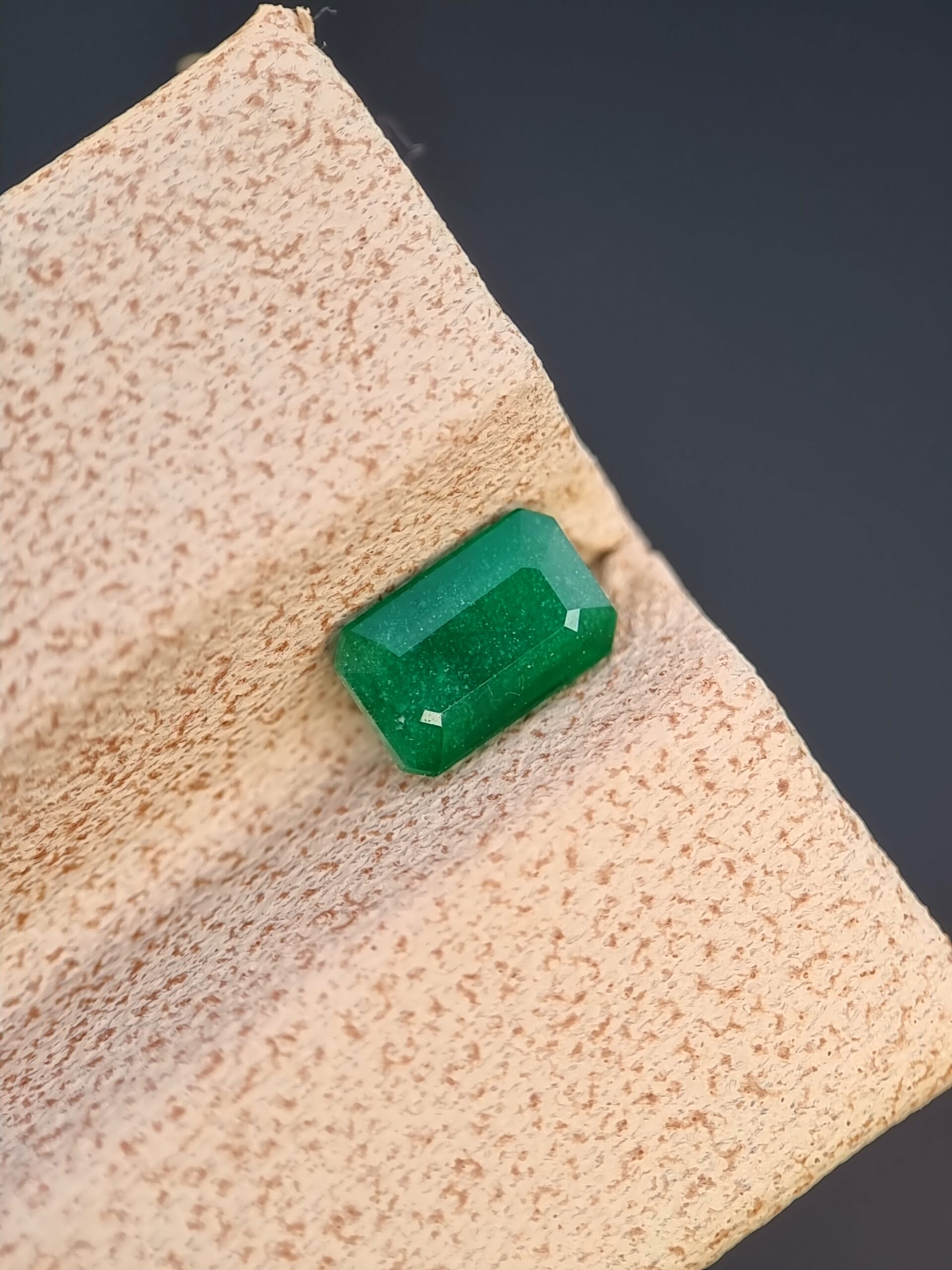 Natural Emerald 0.60 ct Emerald Cut Green from Swat, Pakistan