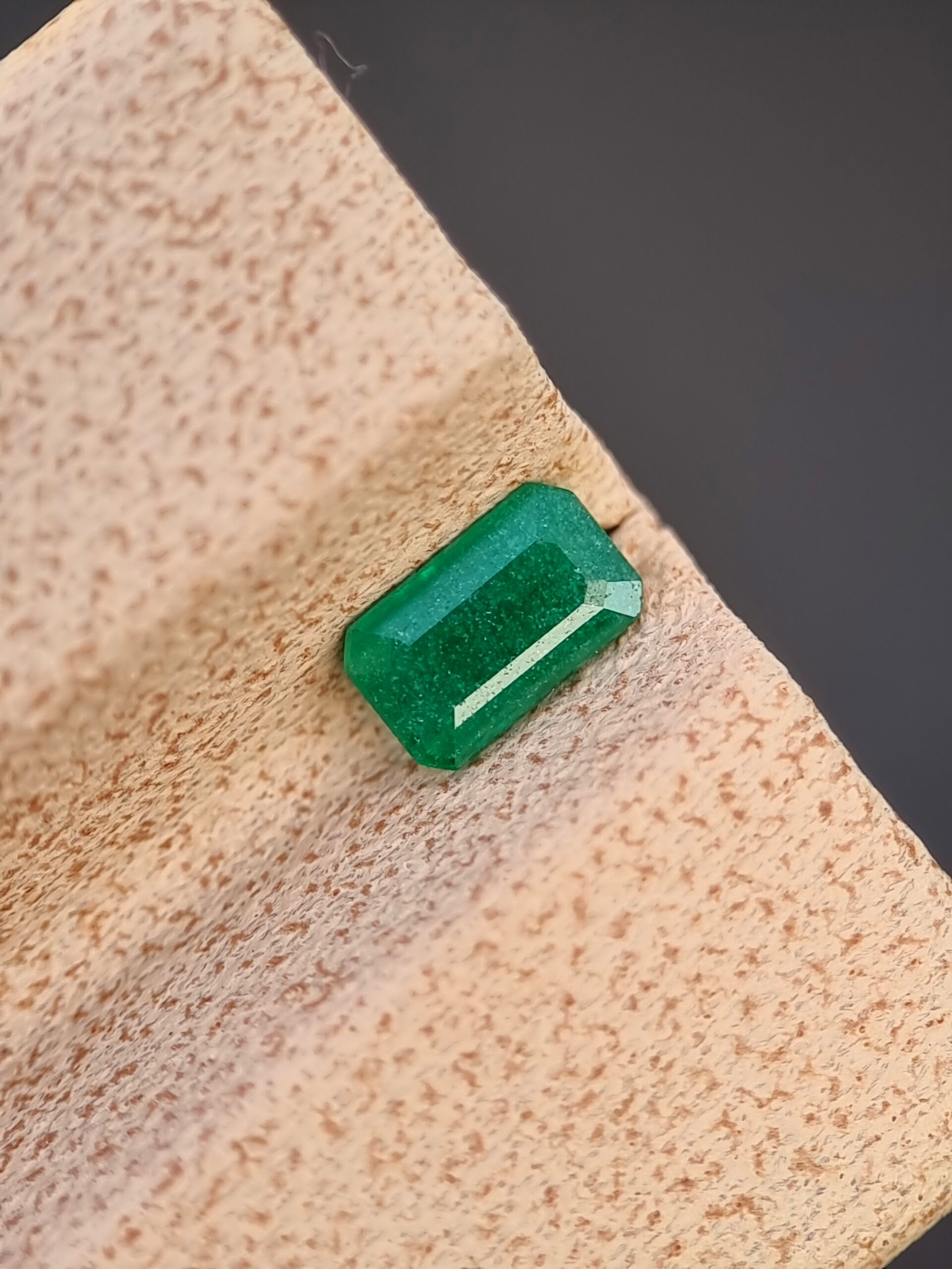 Natural Emerald 0.37 ct Emerald Cut Green from Swat, Pakistan