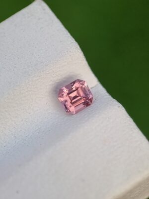 Natural Spinel 0.33 ct Eye Clean Pink Asscher Cut from Badakhshan, Afghanistan