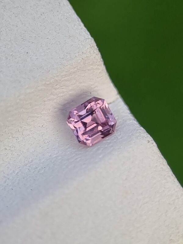 Natural Pink Spinel 0.32 ct Eye Clean Asscher Cut from Tajikistan - Image 2