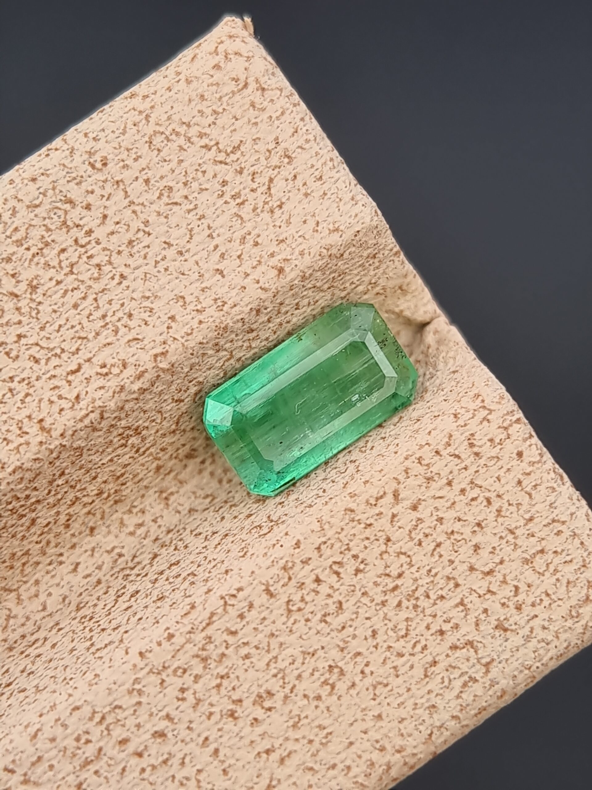 1.25 ct Natural Emerald, Emerald Cut from Swat, Pakistan