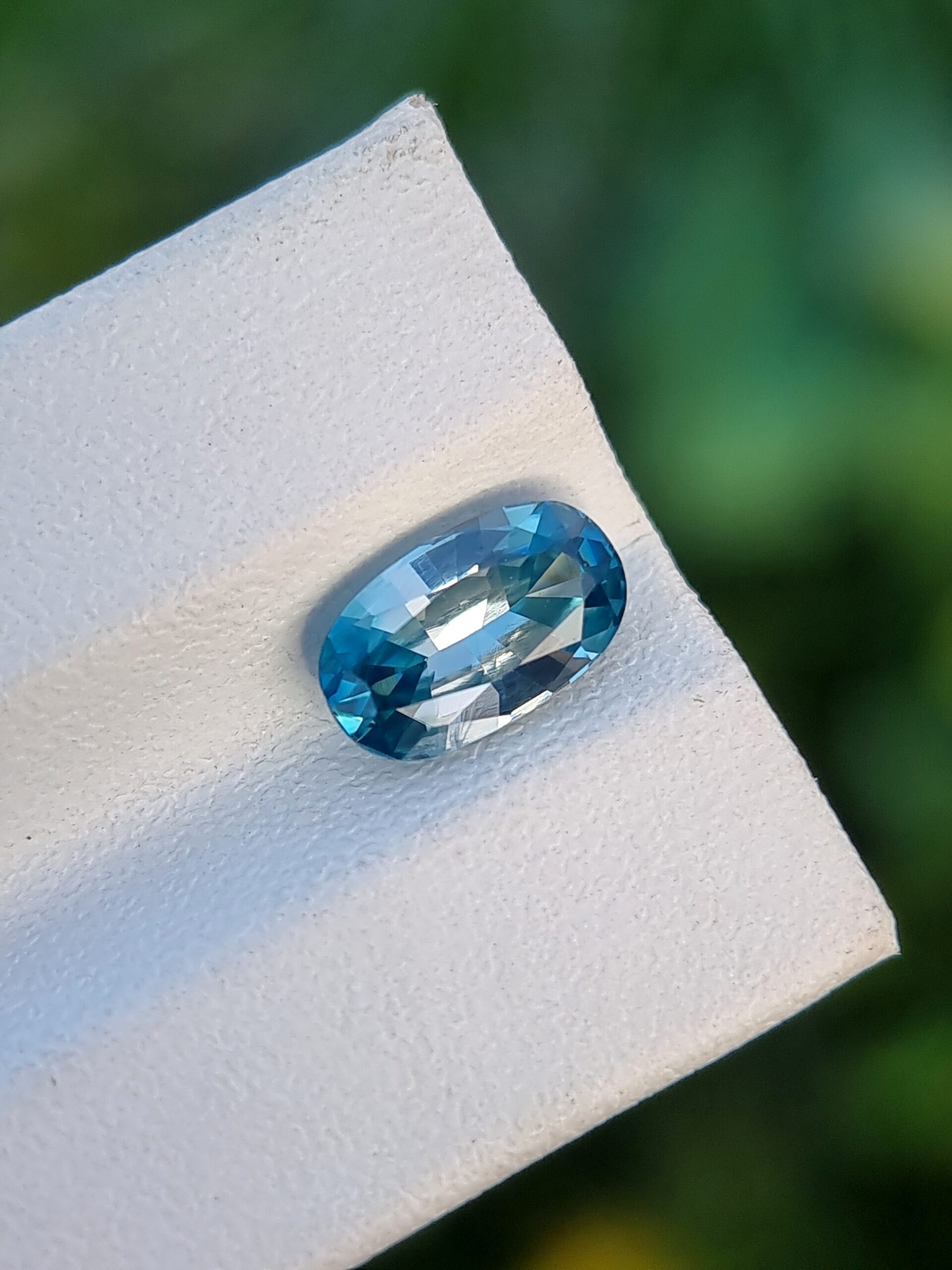 2.00 ct Natural Blue Zircon – Certified Oval Cut