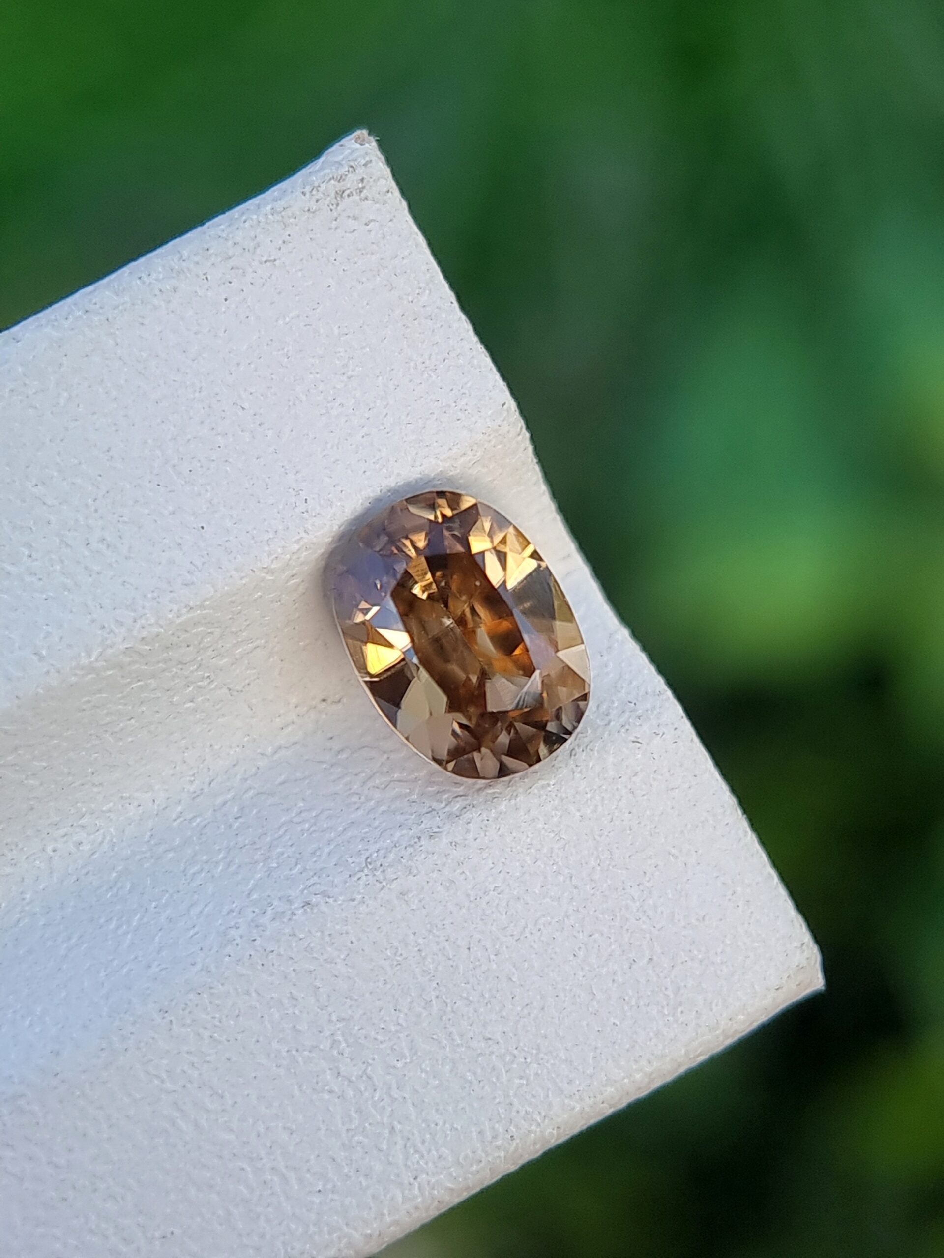 2.44 ct Natural Light Brown Zircon – Certified Oval Cut