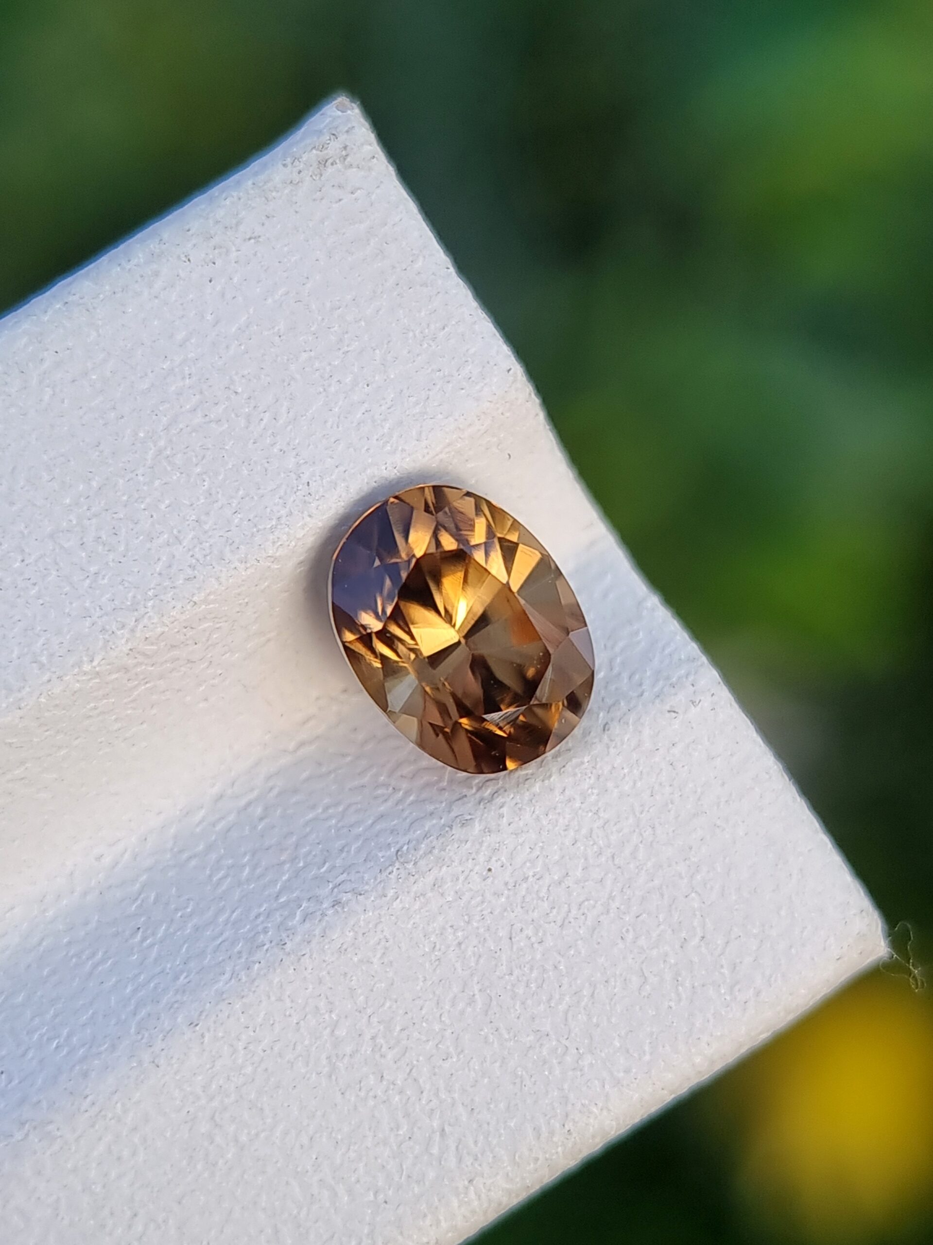 2.41 ct Natural Orangish Brown Zircon, Loupe Clean – Certified Oval Cut
