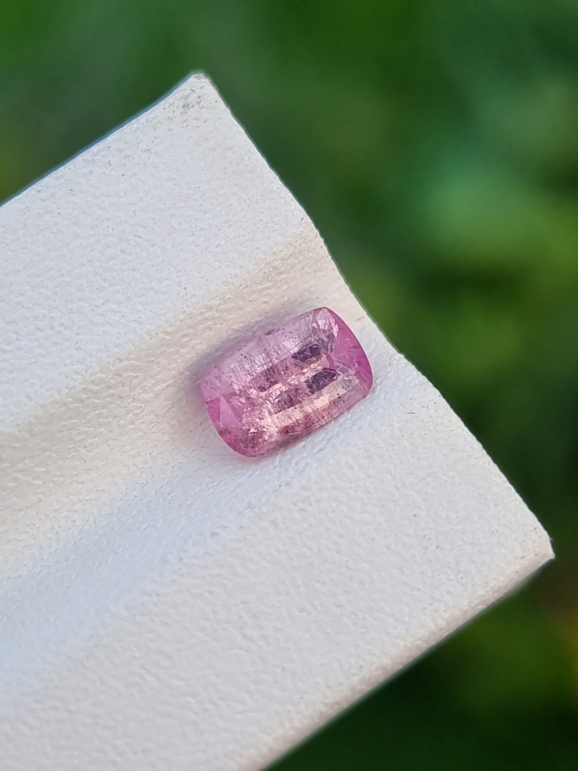 1.25 ct Natural Pink Sapphire – Cushion Cut Gemstone from Afghanistan