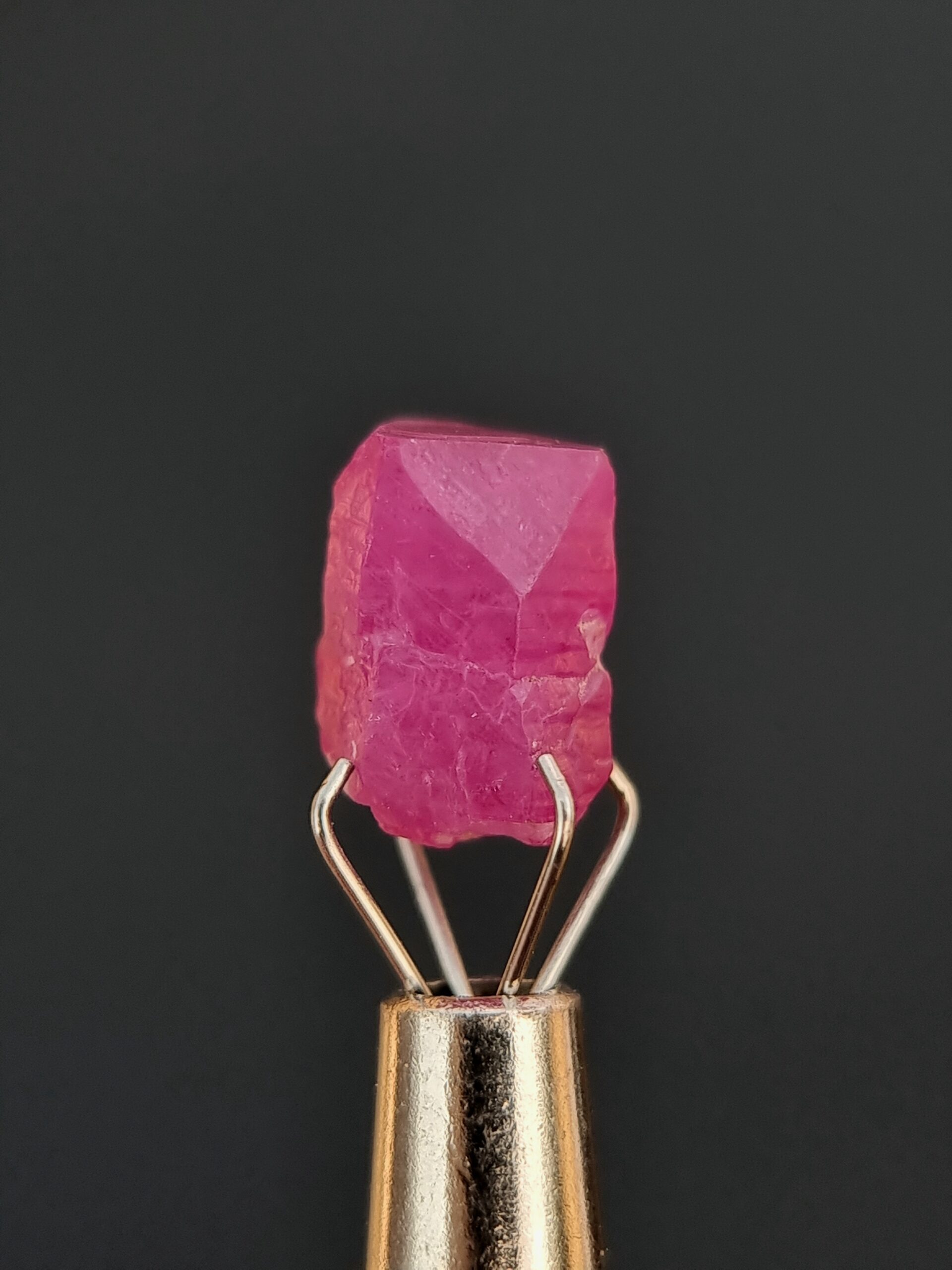 4.92 ct Natural Ruby Raw Crystal – Purplish Red from Jegdalek, Afghanistan