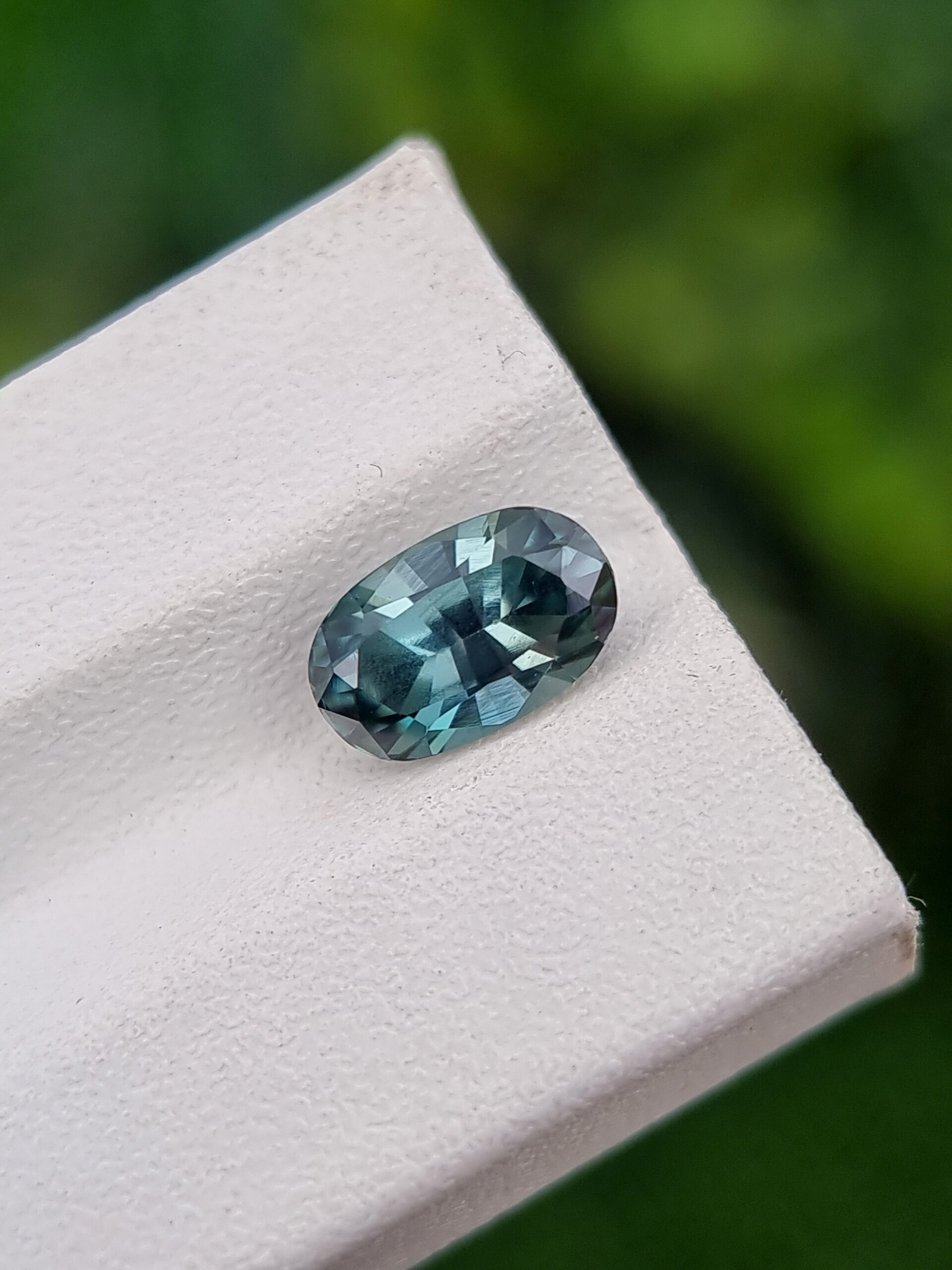 Natural Blue Zircon 2.49 ct Oval Cut – Eye Clean, Untreated, Certified