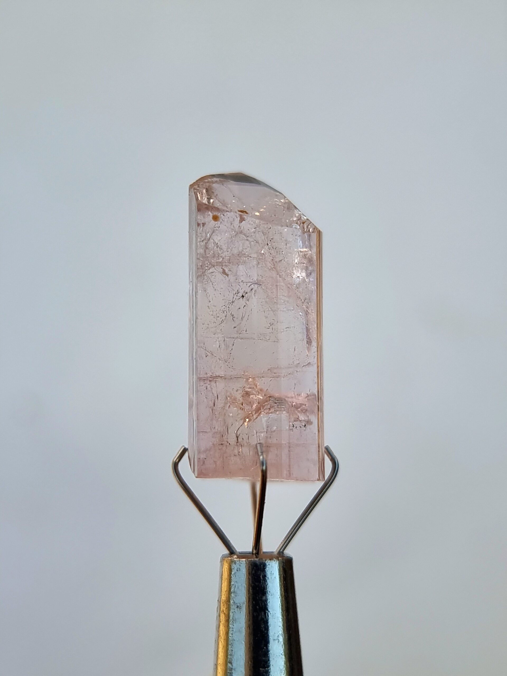 Raw Light Pinkish Orange Imperial Topaz 23.62 ct – Natural & Untreated Crystal from Pakistan