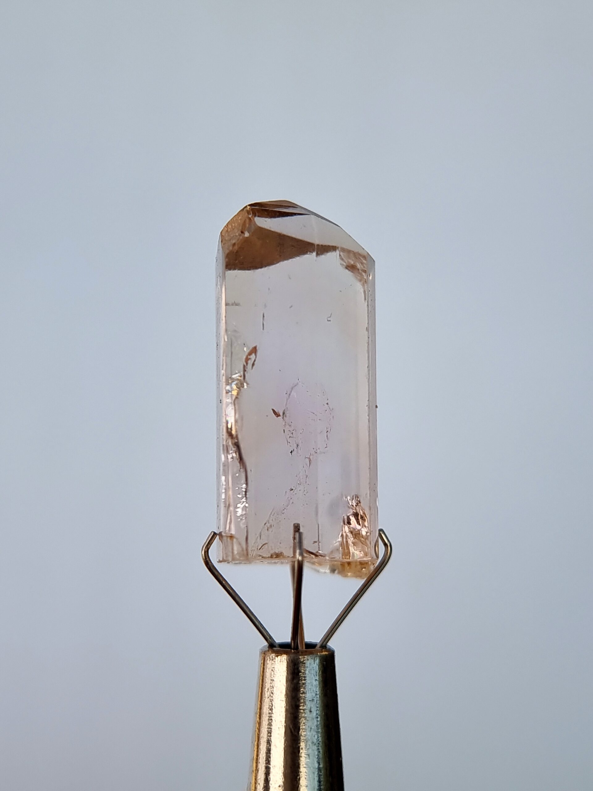 Raw Slightly Pinkish Orange Imperial Topaz 32.54 ct – Natural & Untreated Crystal from Pakistan