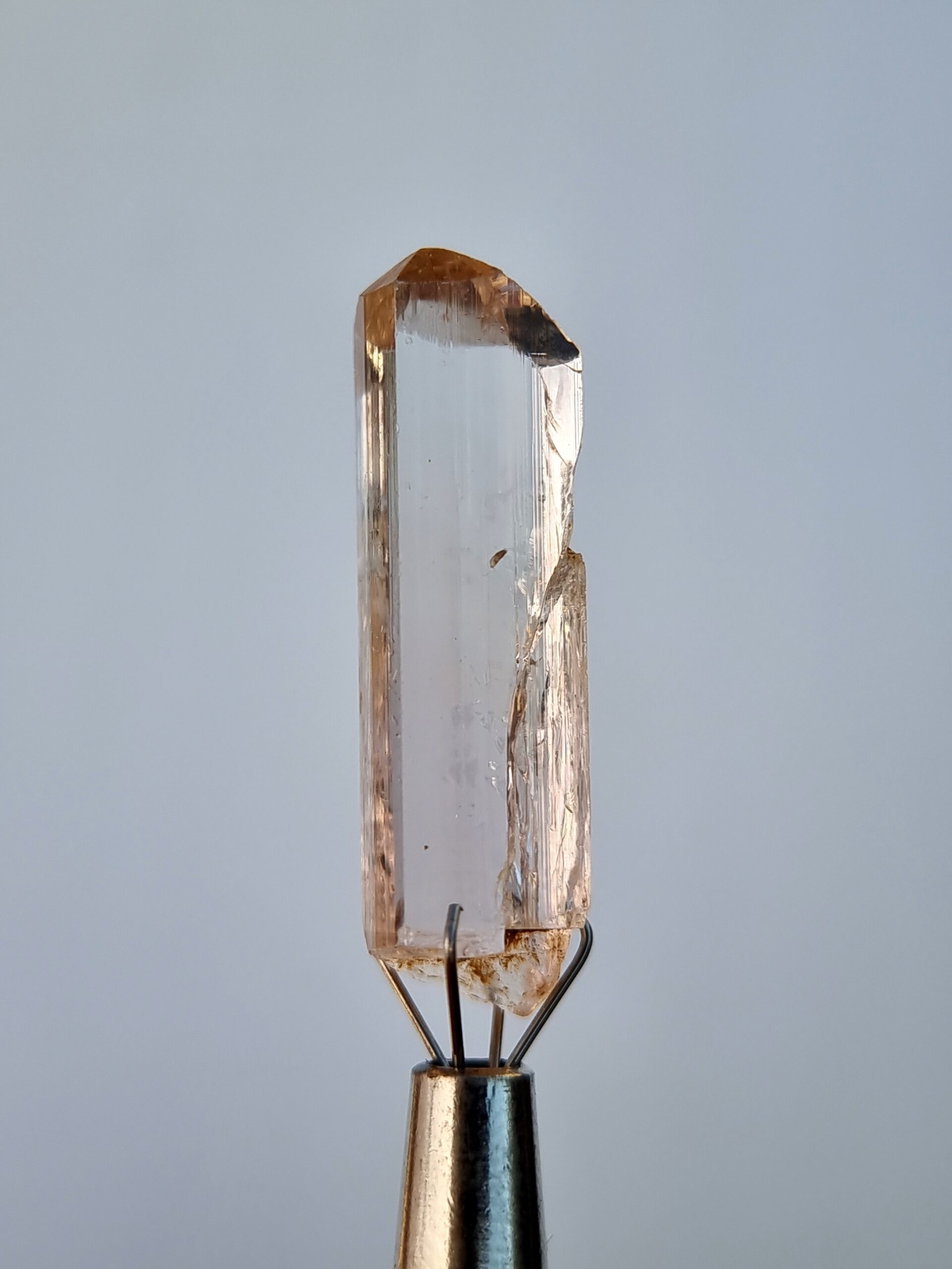 Natural Imperial Topaz 16.22 Ct Raw Uncut Crystal from Katlang, Pakistan
