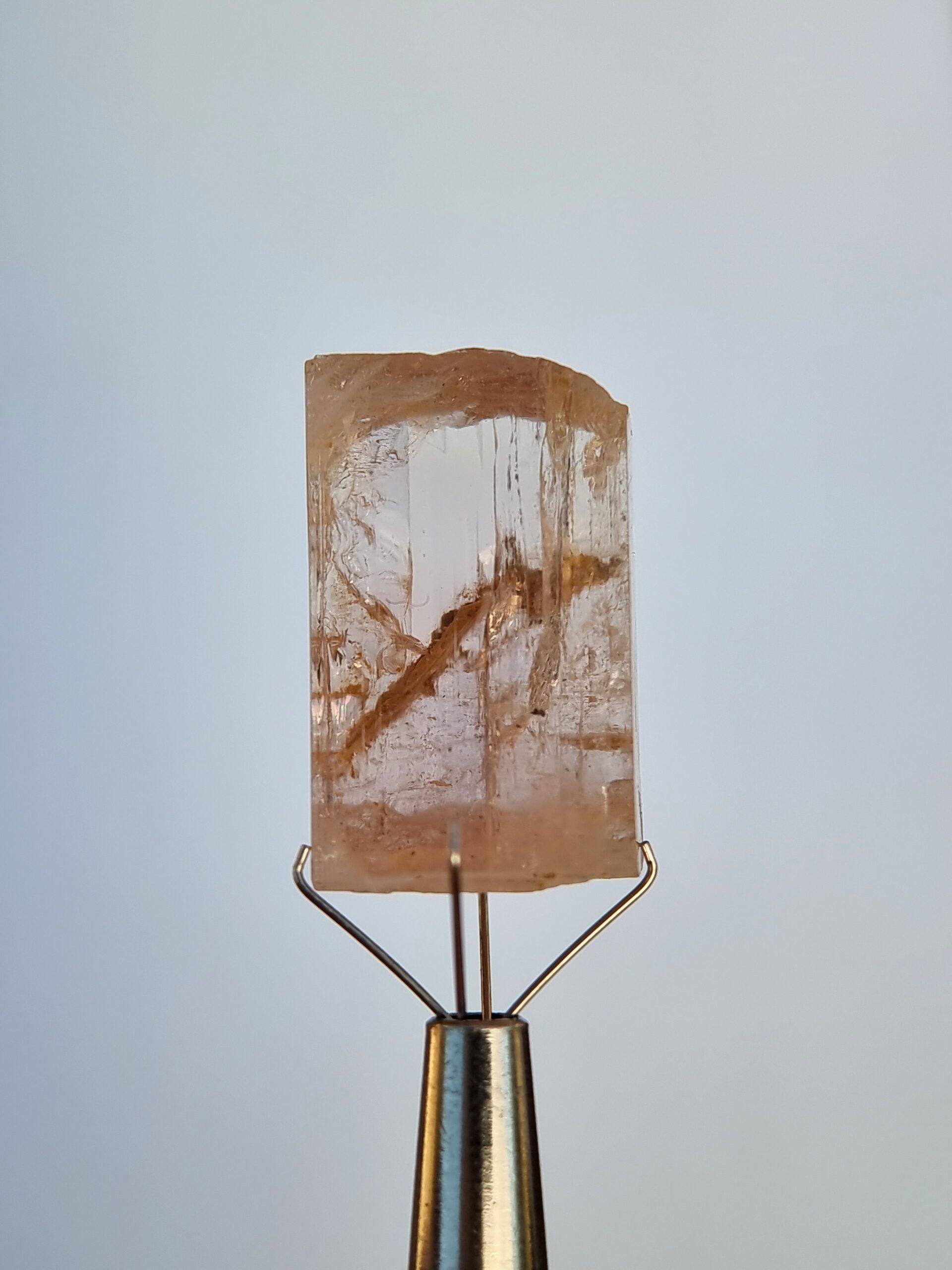 Natural Imperial Topaz 50.03 Ct Raw Uncut Crystal from Katlang, Pakistan
