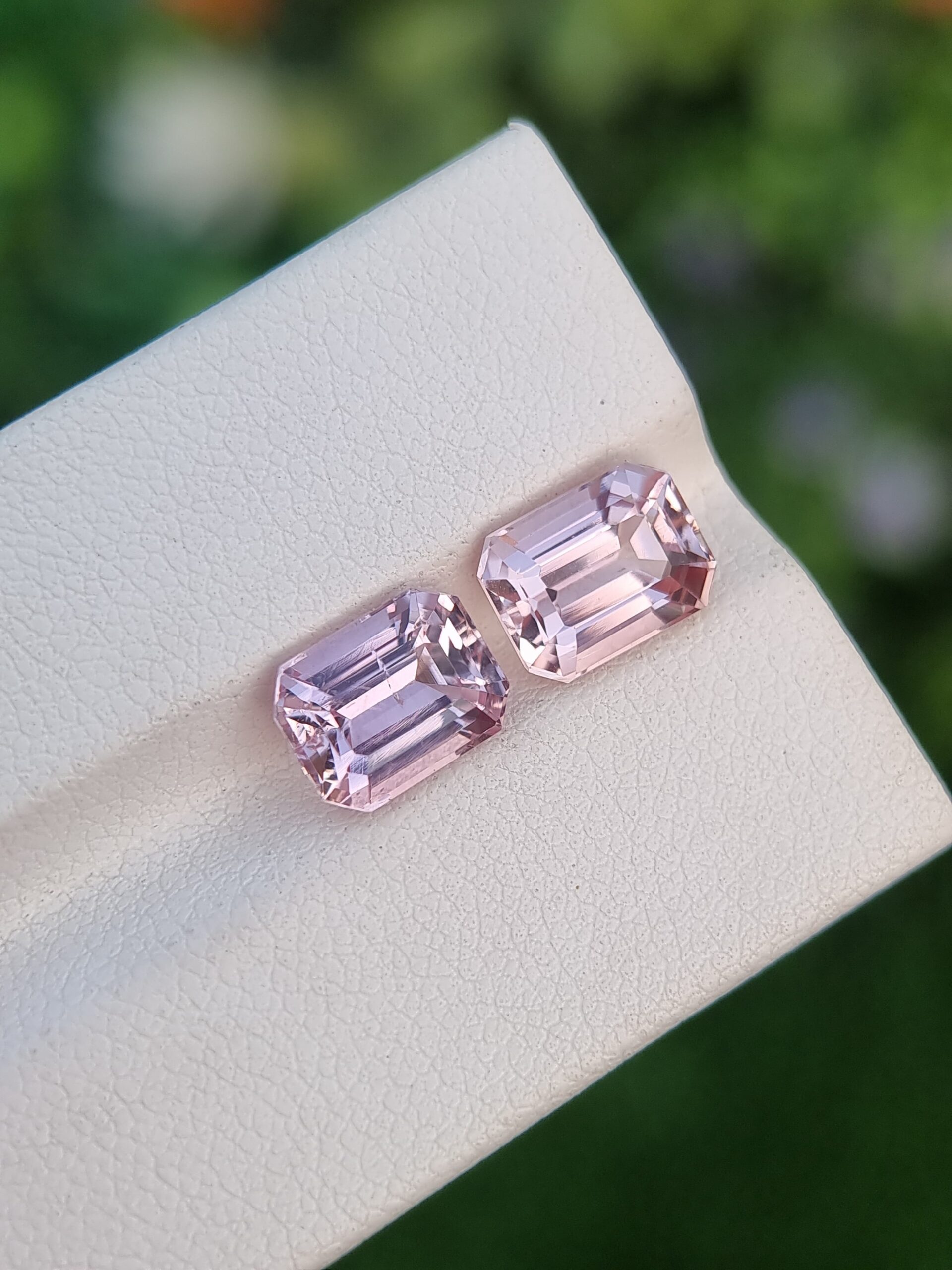 2.88 ct & 2.73 ct Pink Topaz Gemstone Pair