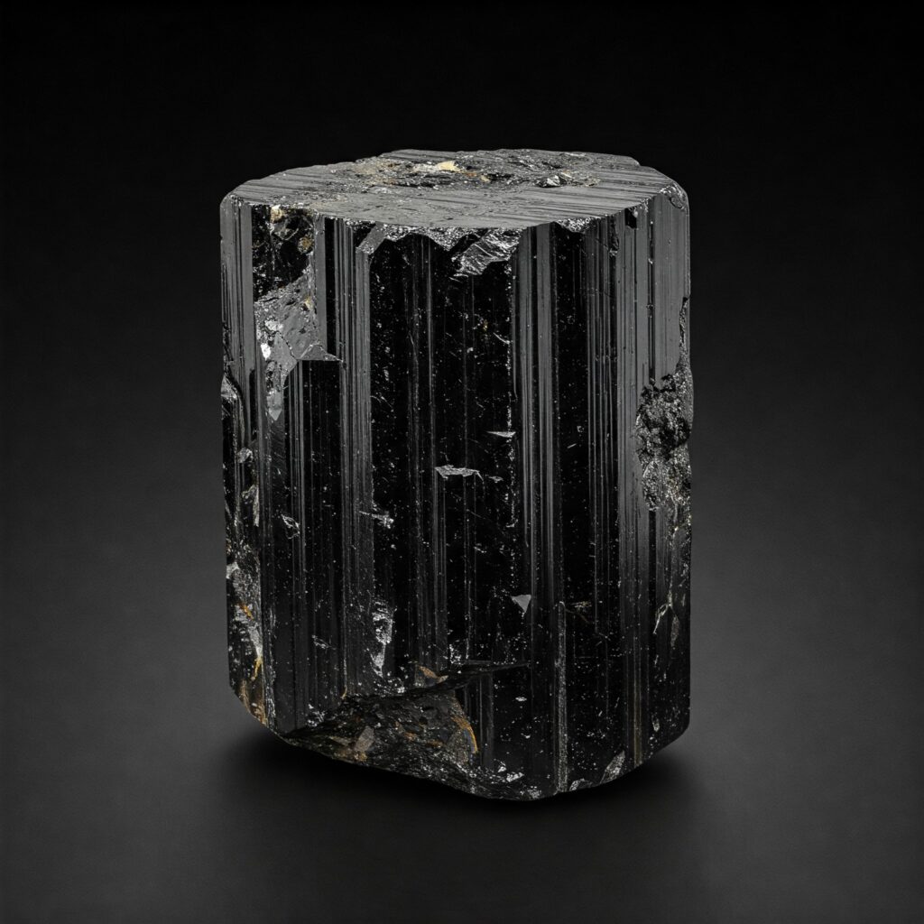 Black Tourmaline – A Shield Against Negative Energy Raw Black Tourmaline Crystal – A Natural Stone for Protection and Grounding